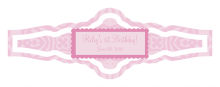 Powder Pink Baby Fancy Cigar Band Labels